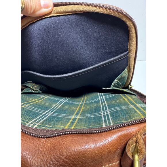 Vintage Duluth Trading Co Lifetime Brown Patina Leather Satchel Crossbody Bag - Picture 4 of 12